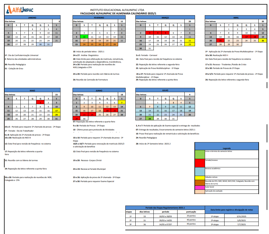 Calendário